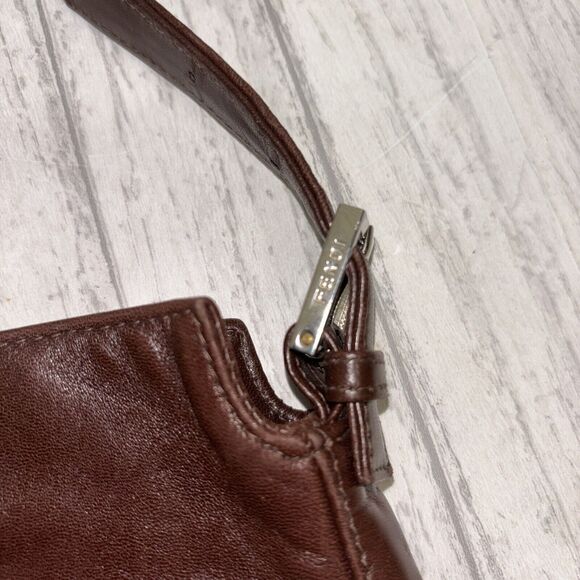 Womens Soft Brown Leather Fendi Shoulder Bag - Picture 5 of 9